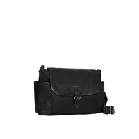 BLACK Sac à langer porté à l'épaule avec détails en cuir