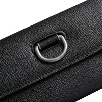 BLACK 2 Portefeuille continental en cuir grainé avec boucle en D