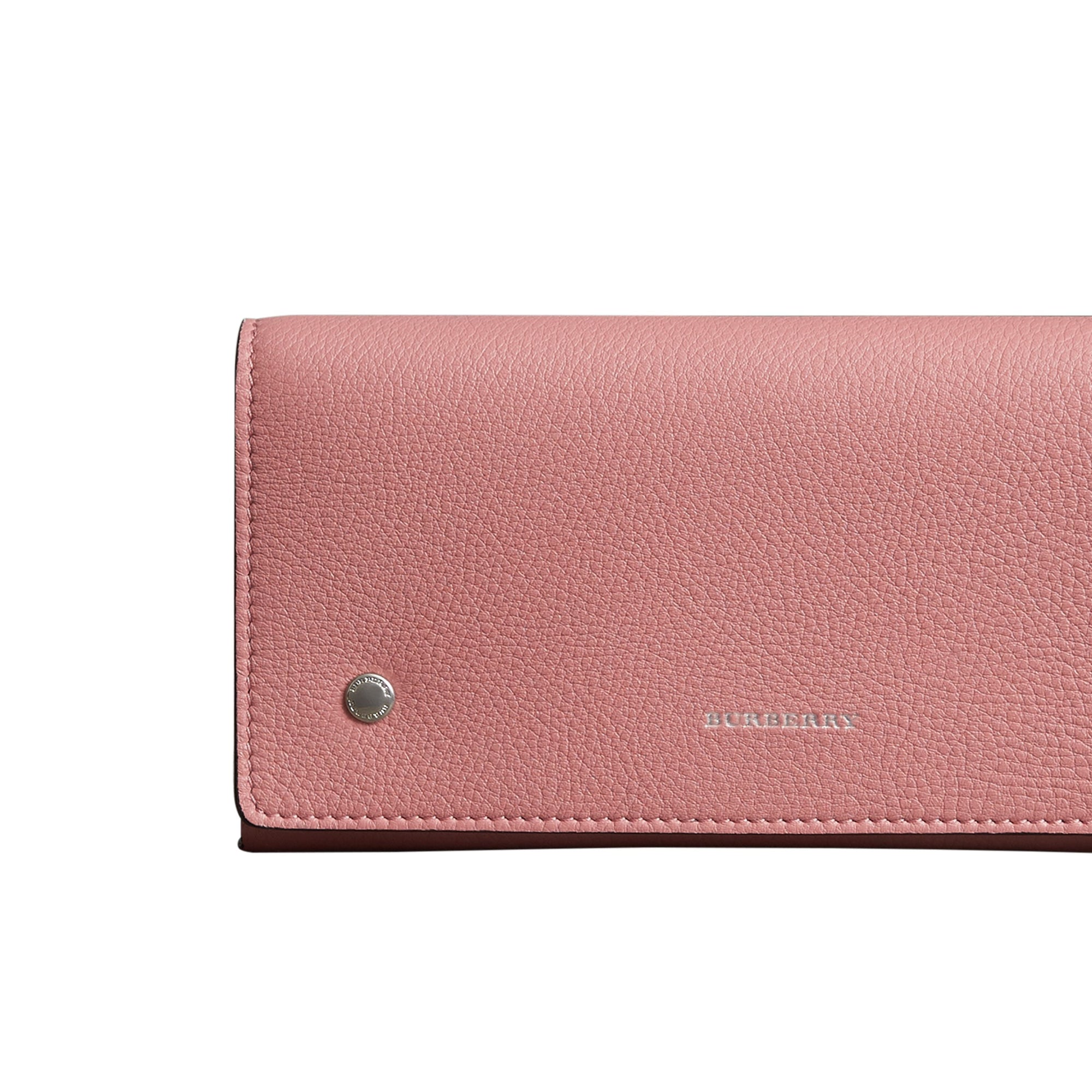 DUSTY ROSE Portefeuille continental en cuir bicolore