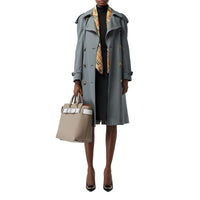Sac the belt moyen en cuir - Gris minéral