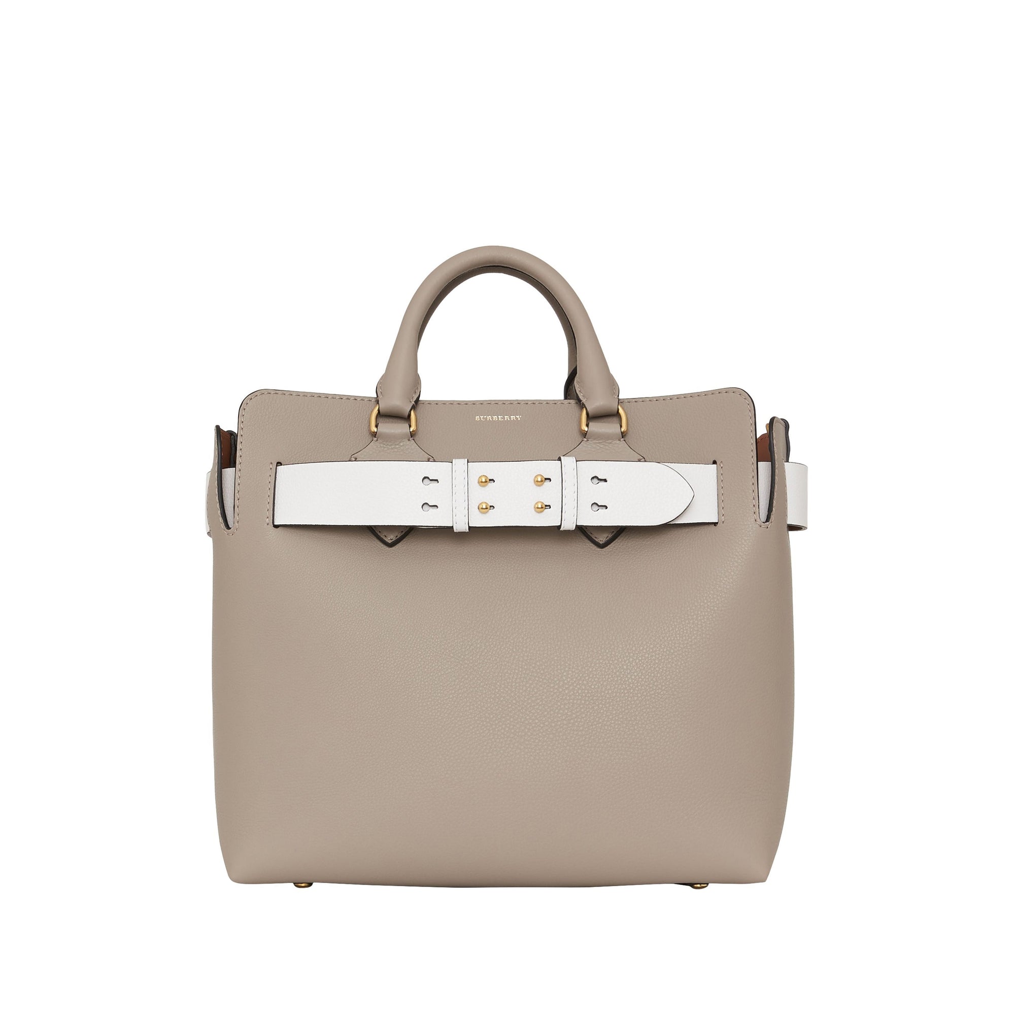 Sac the belt moyen en cuir - Gris minéral
