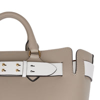Sac the belt moyen en cuir - Gris minéral