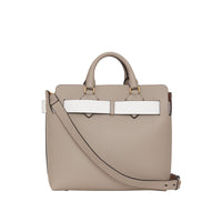 Sac the belt moyen en cuir - Gris minéral