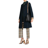 BLACK Petit sac The Banner en cuir avec Vintage check