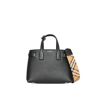 BLACK Petit sac The Banner en cuir avec Vintage check