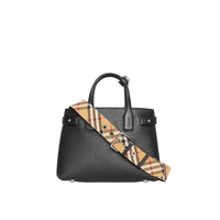 BLACK Petit sac The Banner en cuir avec Vintage check