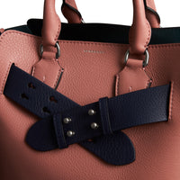 Ceinture en cuir grainé pour petit sac the belt - Bleu régence