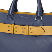 Ceinture en cuir grainé pour petit sac the belt - Jaune bleuet