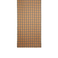 Écharpe légère en cachemire à motif vintage check - Jaune antique