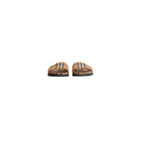 ANTIQUE YELLOW Claquettes à motif Rainbow Vintage check