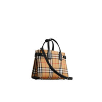 BLACK Petit sac The Banner en tissu Vintage check et cuir
