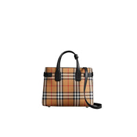 BLACK Petit sac The Banner en tissu Vintage check et cuir