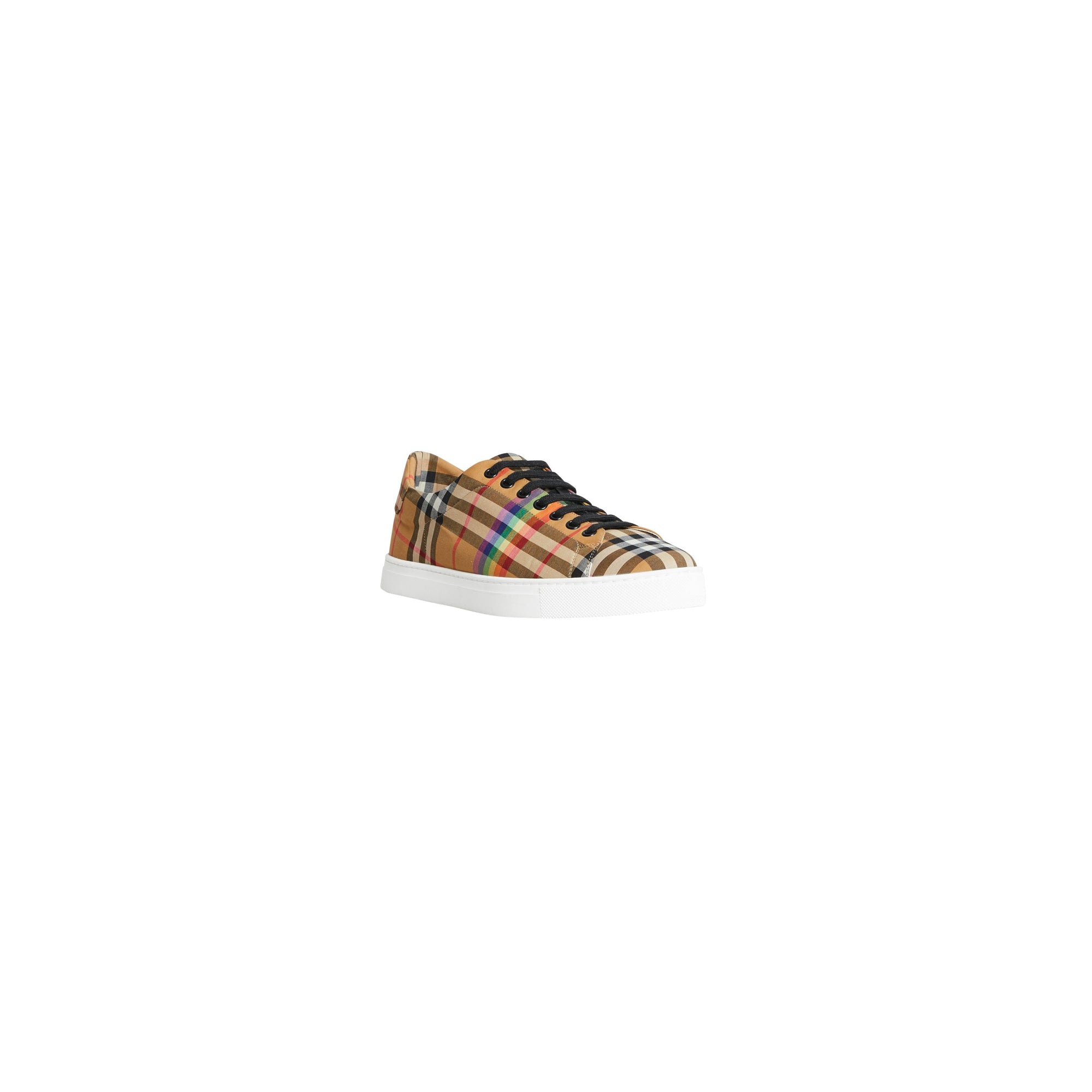ANTIQUE YELLOW Sneakers à motif Rainbow Vintage check