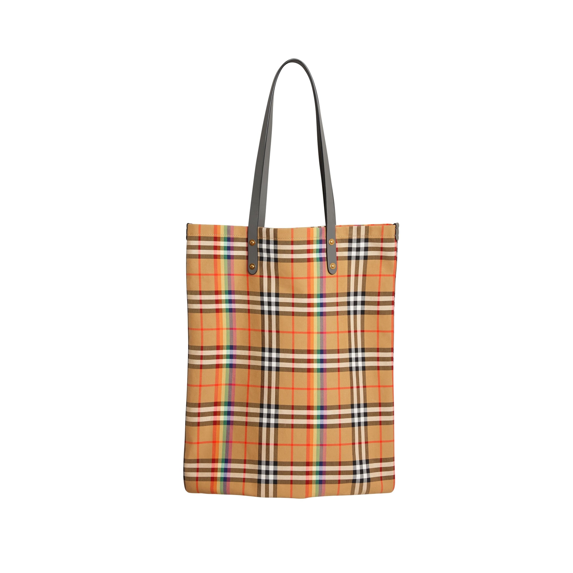 DARK GREY Grand sac shopper à motif Rainbow Vintage check