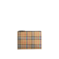 NATURAL Pochette moyenne à motif Rainbow Vintage check