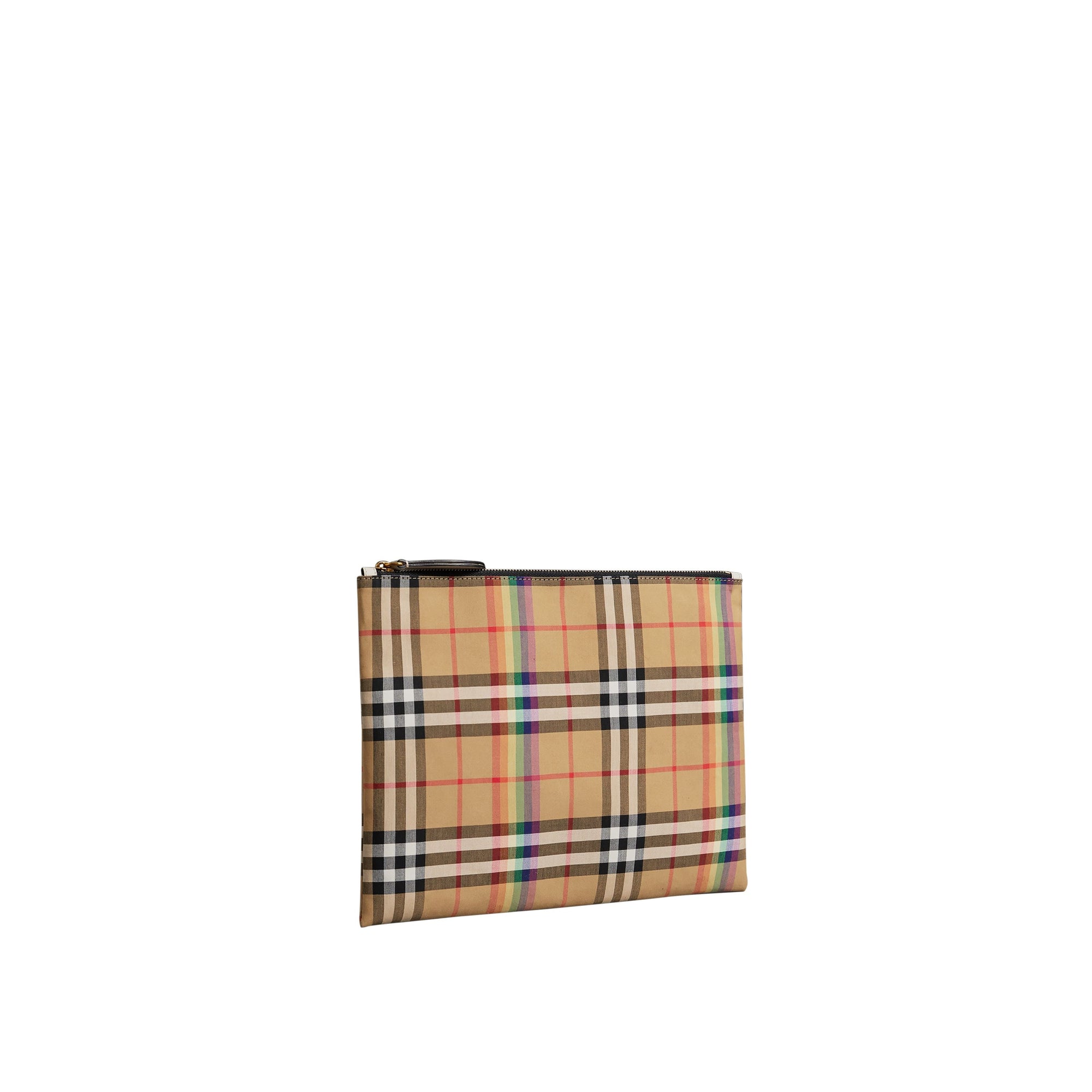 NATURAL Pochette moyenne à motif Rainbow Vintage check