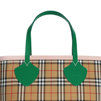 PALM GRN/PINK APRICT Sac tote The Giant réversible à motif Vintage check