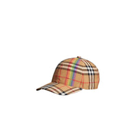 ANTQ YELLOW/RAINBOW Casquette de baseball à motif Rainbow Vintage check