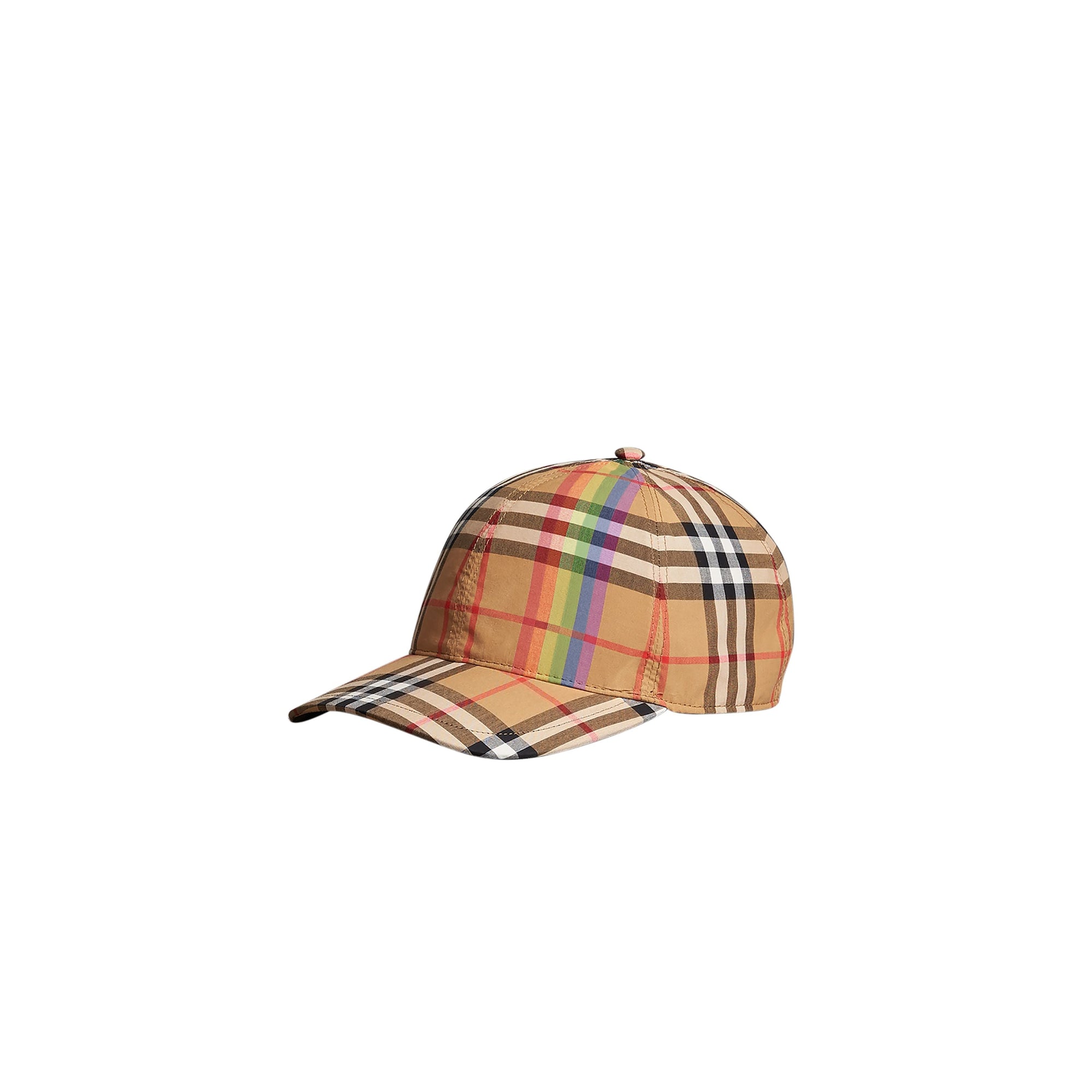 ANTQ YELLOW/RAINBOW Casquette de baseball à motif Rainbow Vintage check