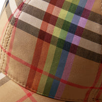 ANTQ YELLOW/RAINBOW Casquette de baseball à motif Rainbow Vintage check