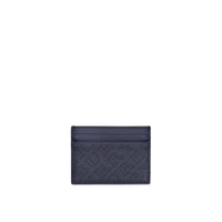 NAVY Porte-cartes en cuir avec logo perforé