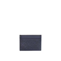 NAVY Porte-cartes en cuir avec logo perforé