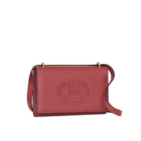 CRIMSON Portefeuille en cuir avec écusson estampé et sangle amovible