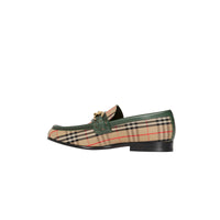 DARK FOREST GREEN Mocassins The Link à motif check de 1983