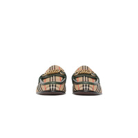 DARK FOREST GREEN Mocassins The Link à motif check de 1983