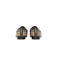 DARK FOREST GREEN Mocassins The Link à motif check de 1983