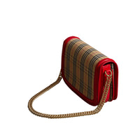 BRIGHT RED Sac The Link à motif check de 1983 avec détails vernis