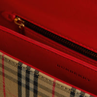 Sac the link à motif check de 1983 avec détails vernis - Rouge vif