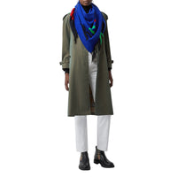 NAVY Bandana Burberry en laine et cachemire avec logo