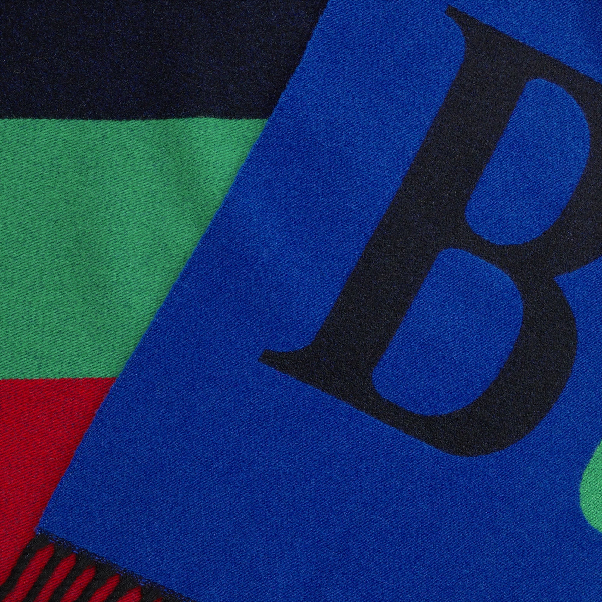 NAVY Bandana Burberry en laine et cachemire avec logo