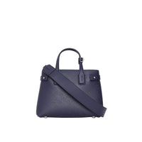 REGENCY BLUE Petit sac The Banner en cuir avec logo perforé
