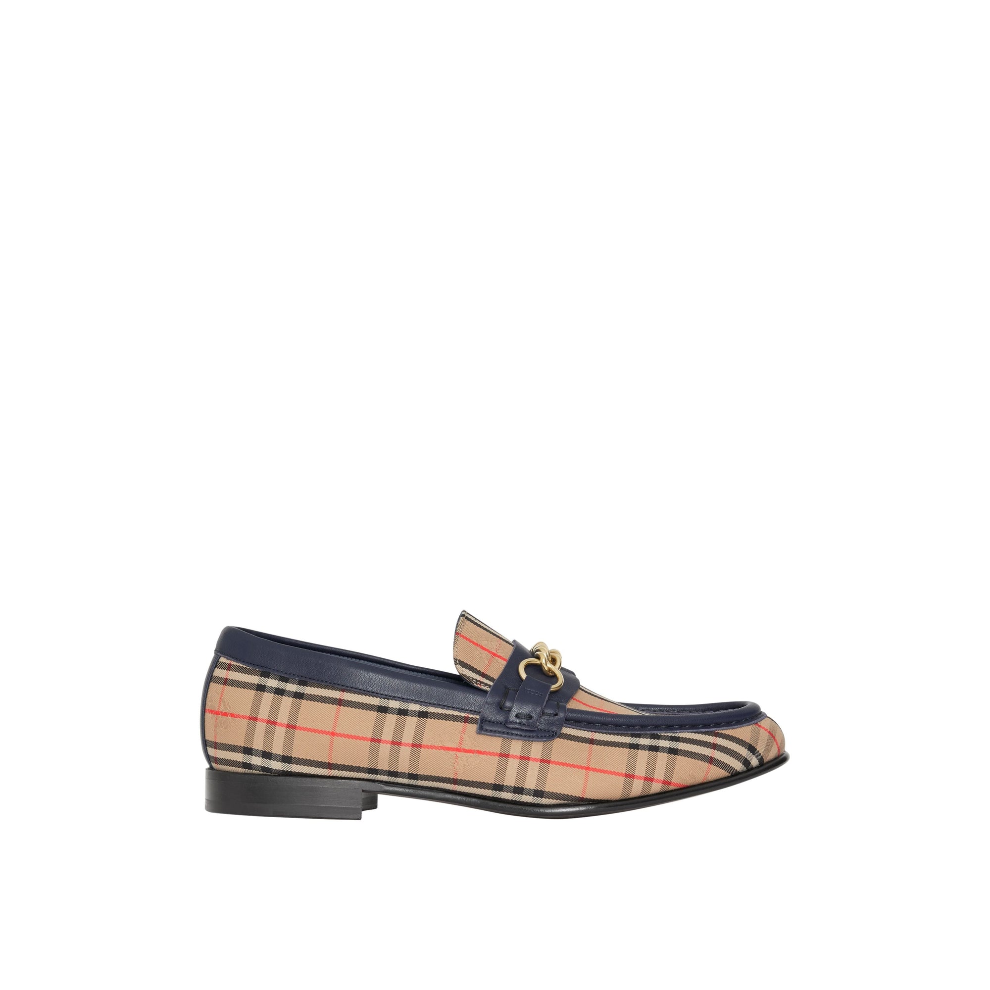 INK BLUE Mocassins à chaîne à motif check de 1983