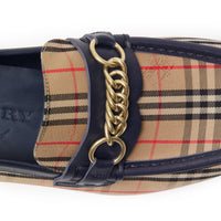 INK BLUE Mocassins à chaîne à motif check de 1983