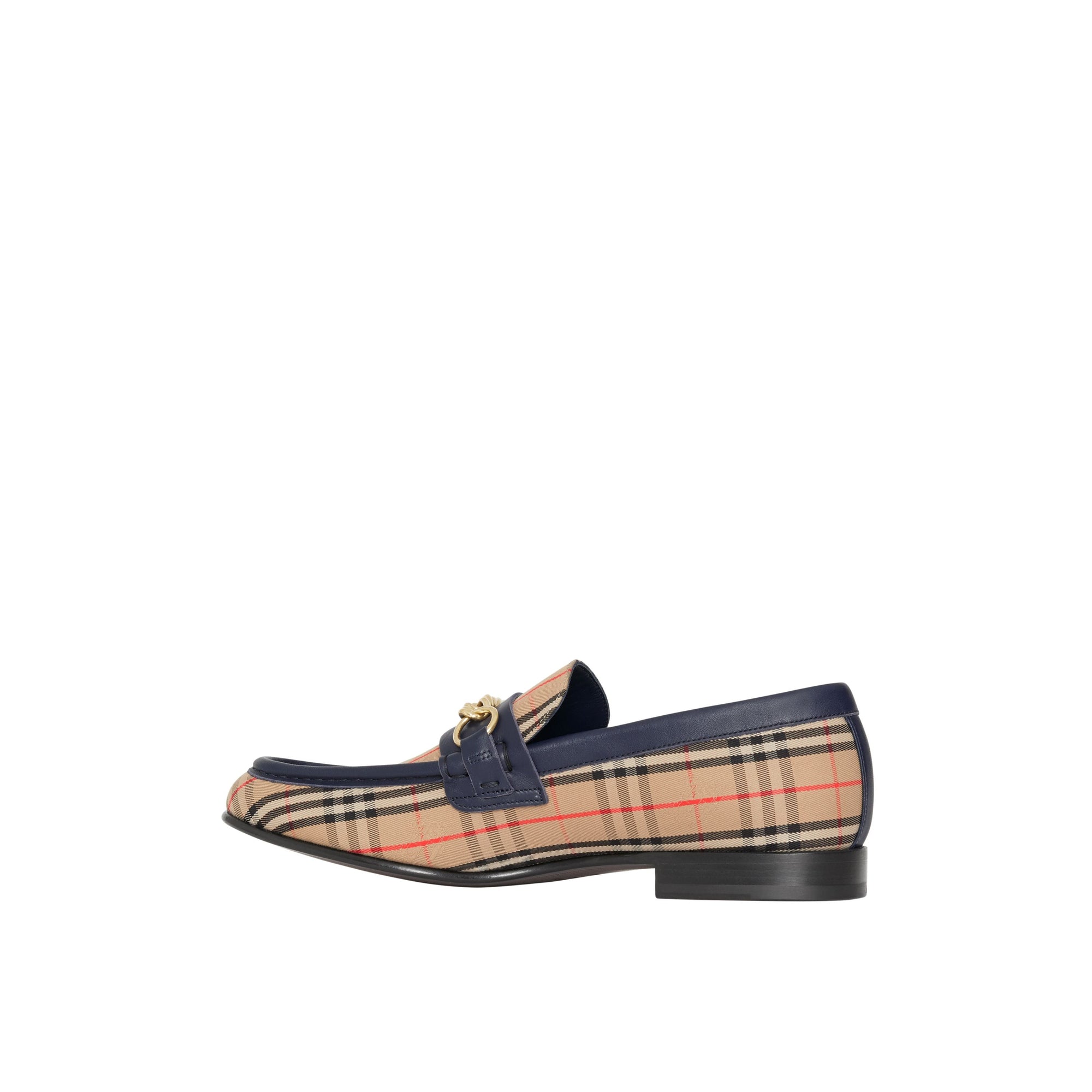 INK BLUE Mocassins à chaîne à motif check de 1983