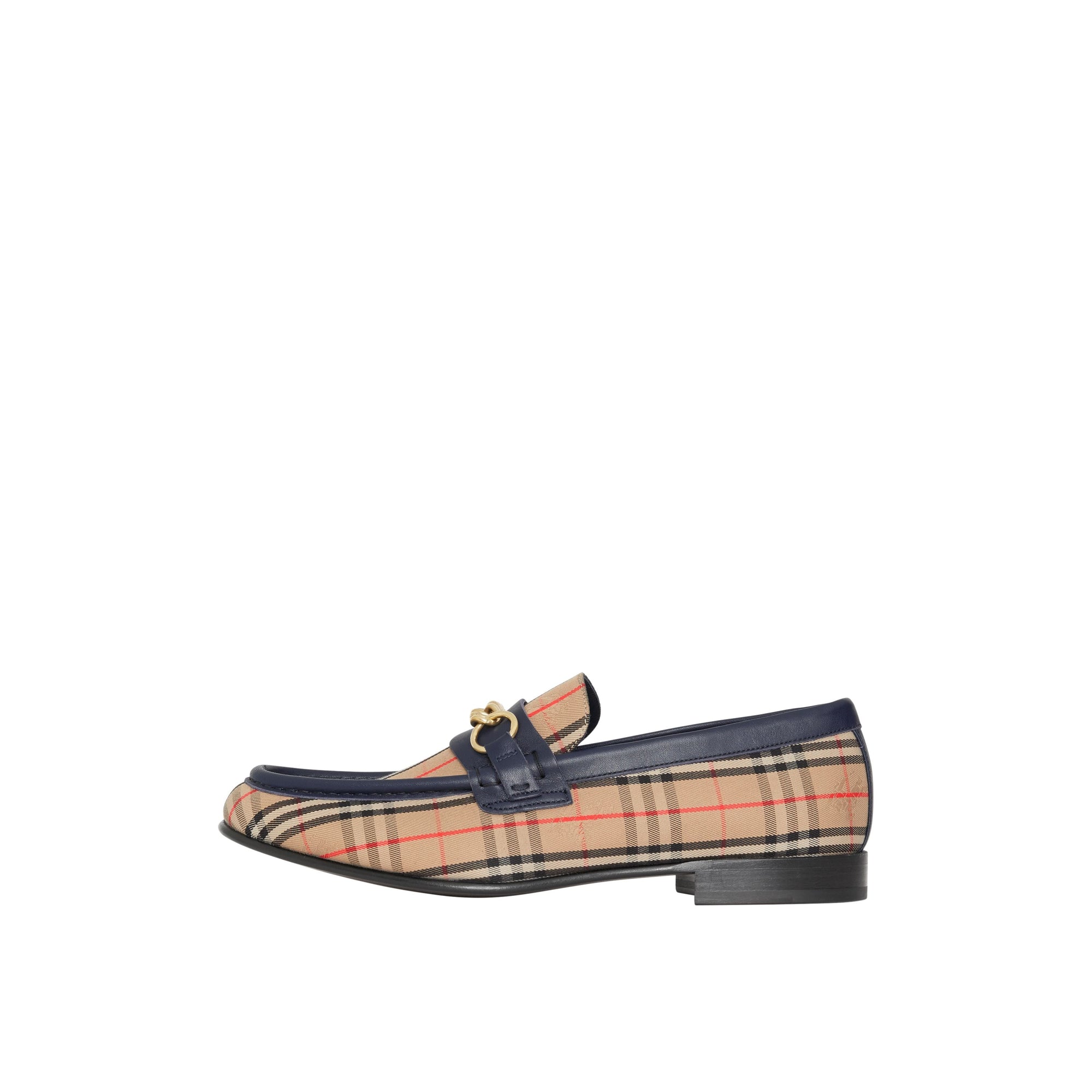 INK BLUE Mocassins à chaîne à motif check de 1983