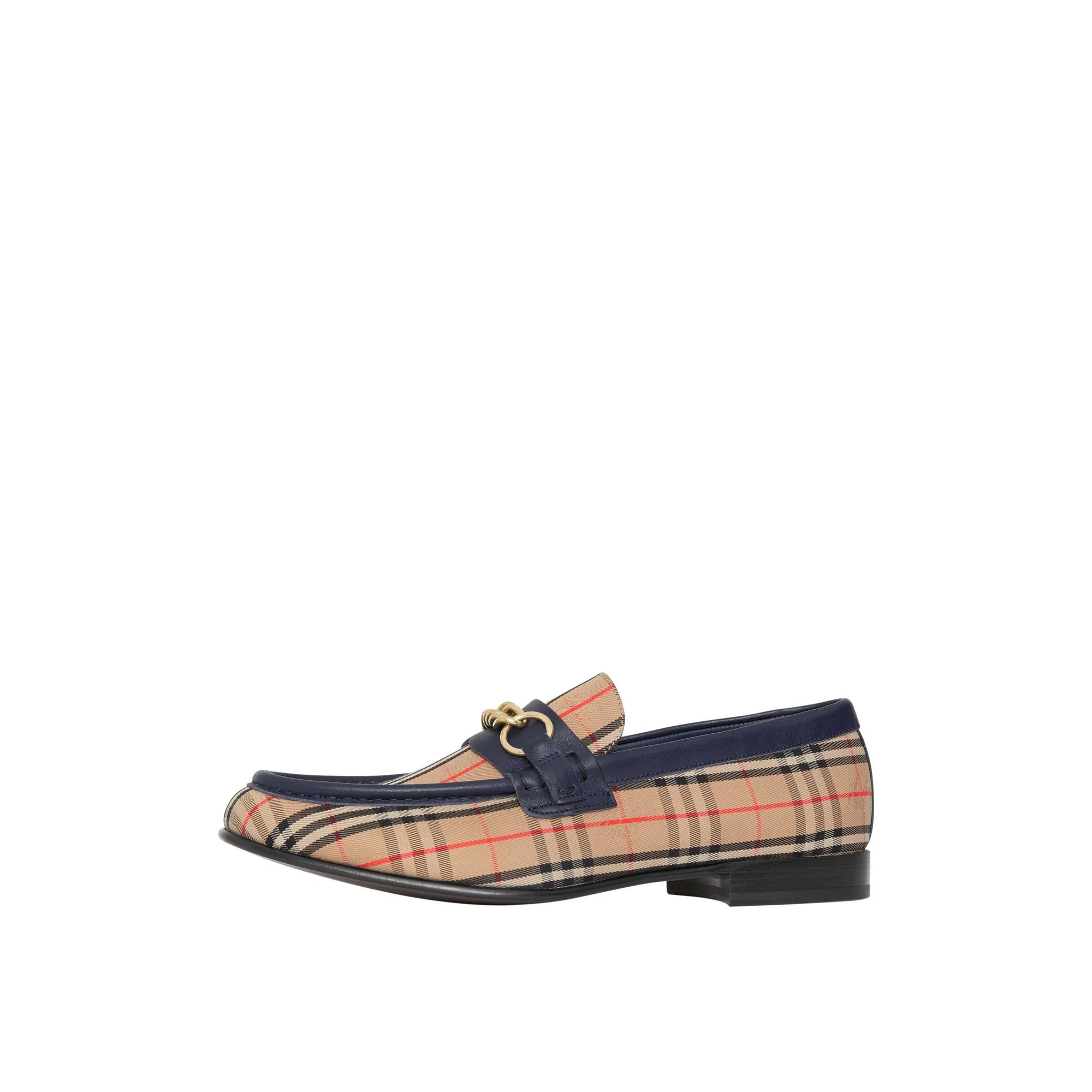 INK BLUE Mocassins à chaîne à motif check de 1983