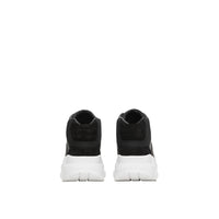 BLACK/OPTIC WHITE Sneakers montantes en néoprène et cuir velours