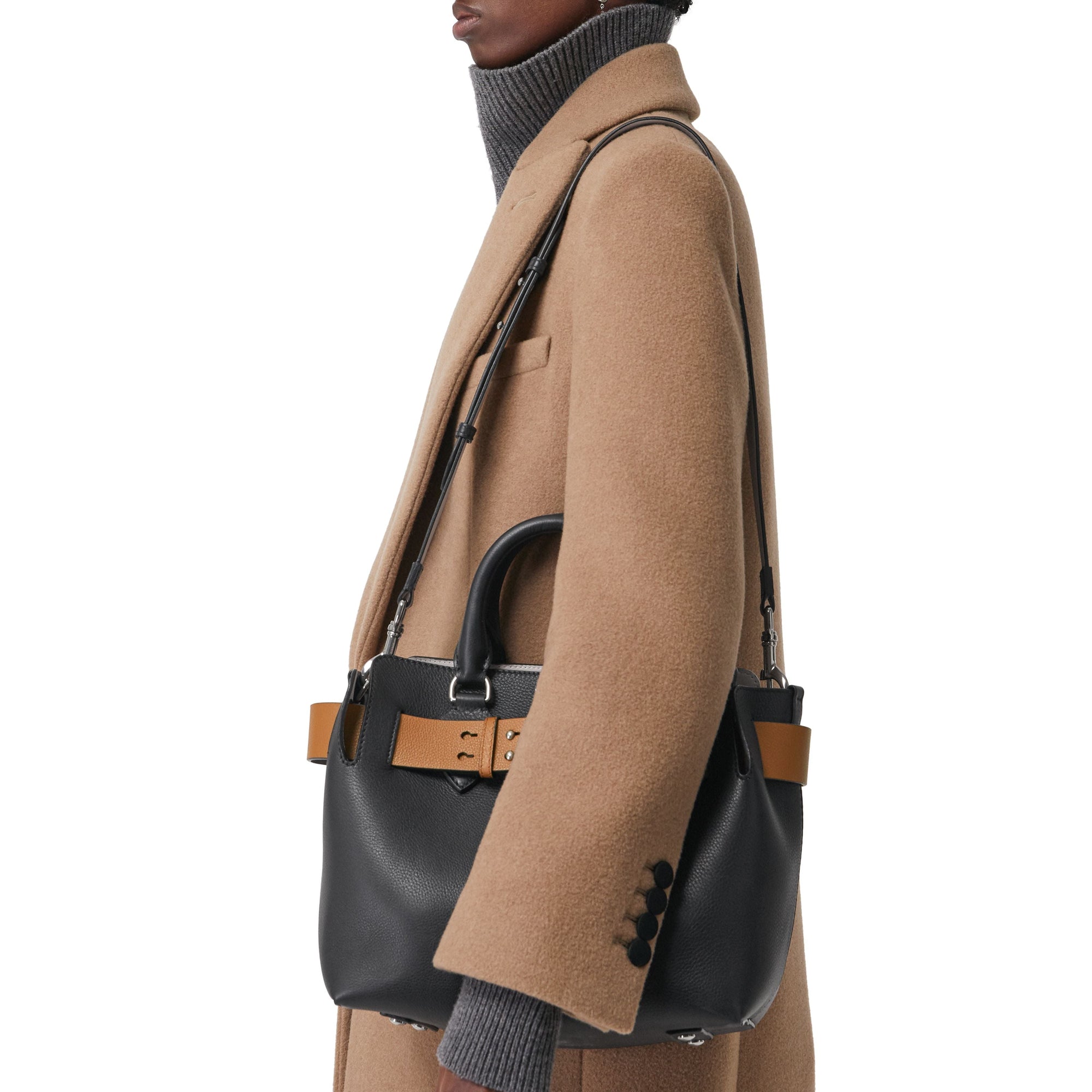 Petit sac the belt en cuir - Noir