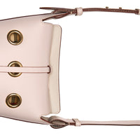 CHALK PINK Mini sac The Bucket en cuir avec œillets