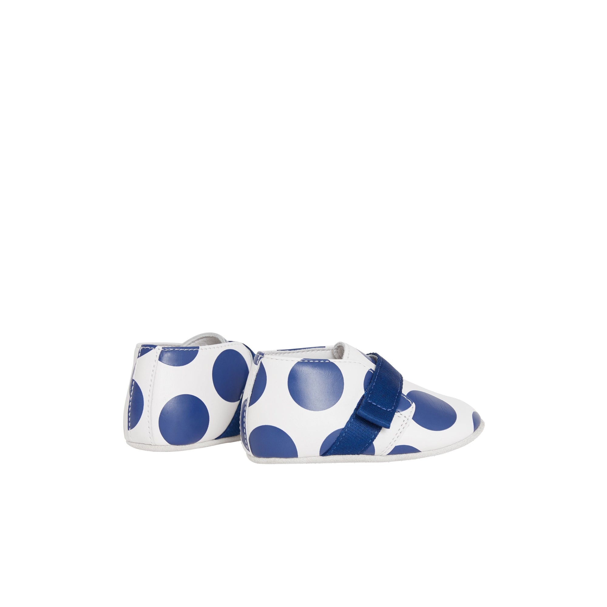 BRIGHT BLUE Chaussures en cuir à pois