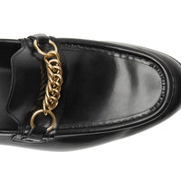 BLACK Mocassins The Link en cuir