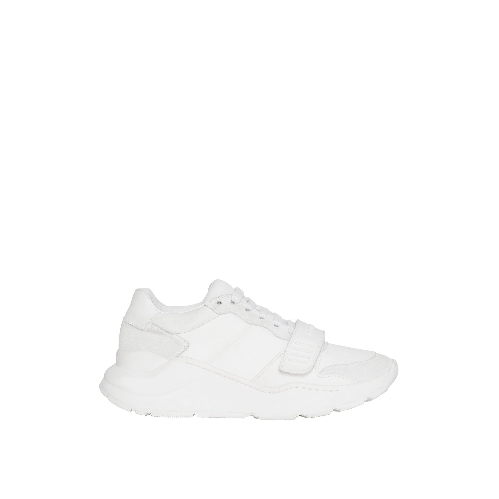 OPTIC WHITE Sneakers en cuir velours, néoprène et cuir
