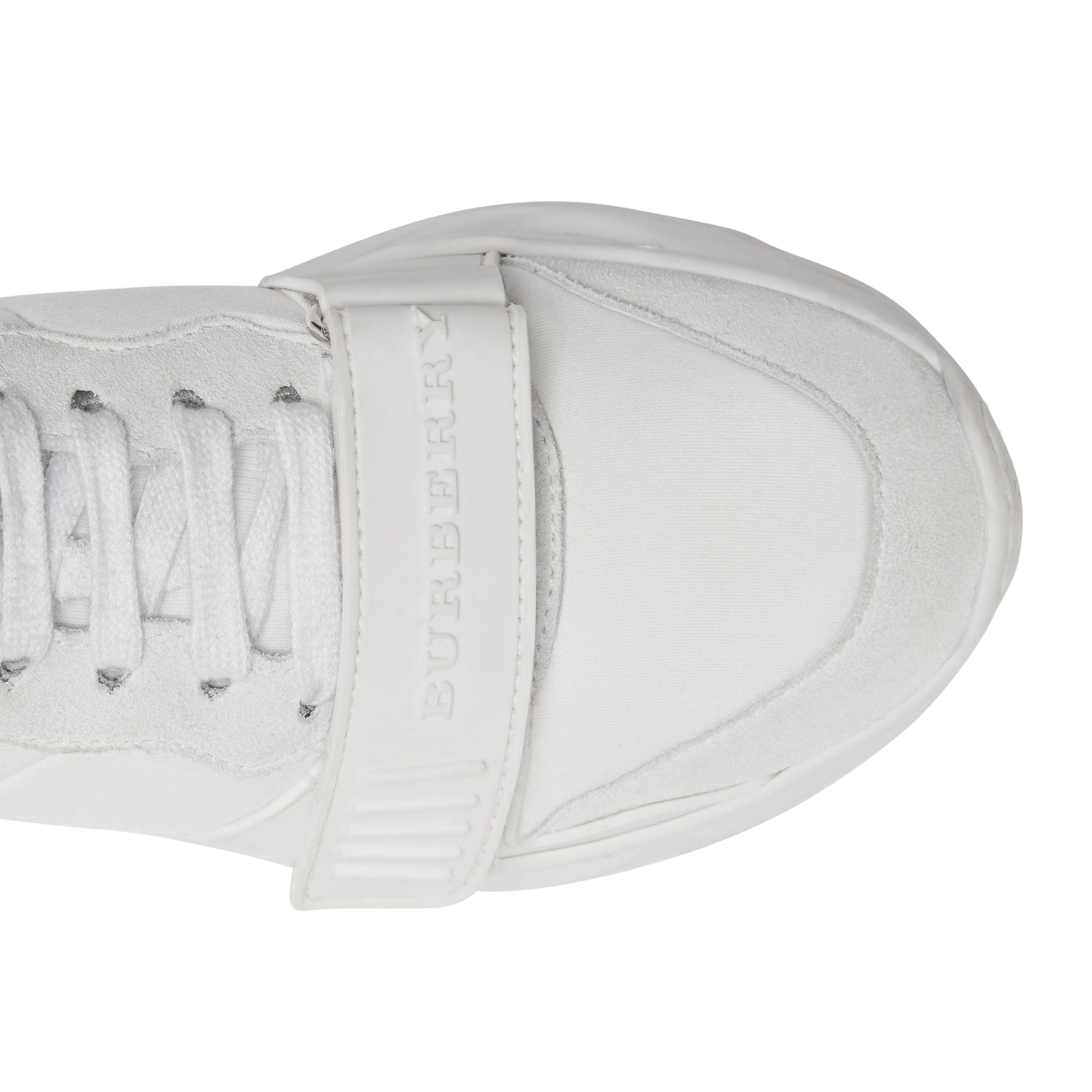 OPTIC WHITE Sneakers en cuir velours, néoprène et cuir