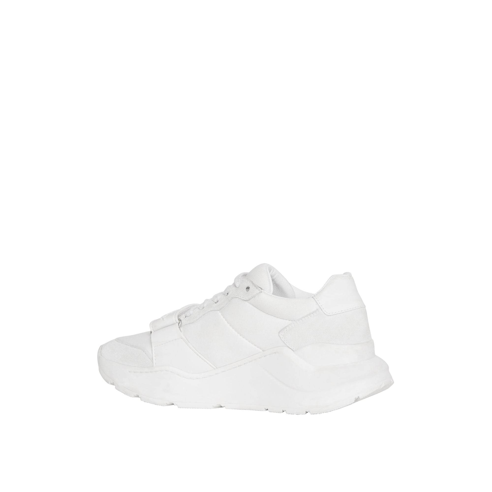 OPTIC WHITE Sneakers en cuir velours, néoprène et cuir
