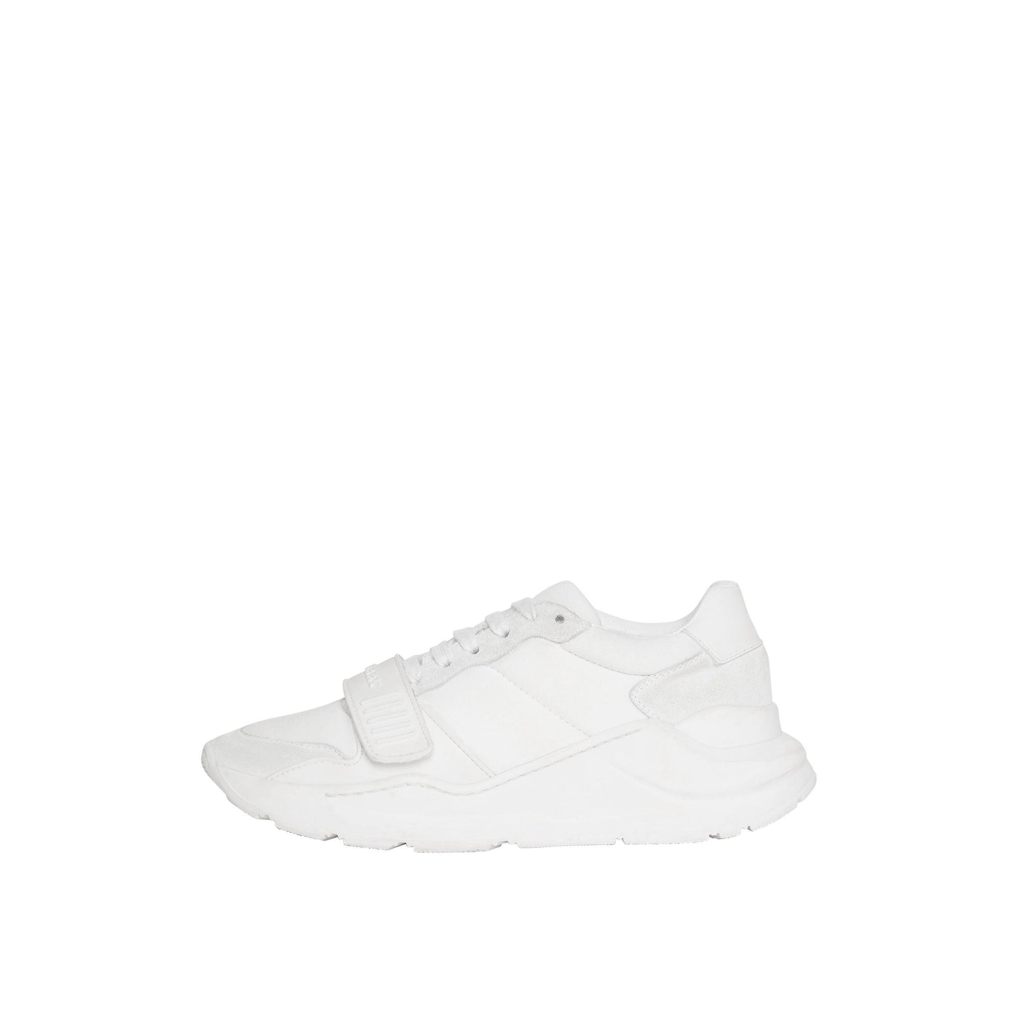 OPTIC WHITE Sneakers en cuir velours, néoprène et cuir