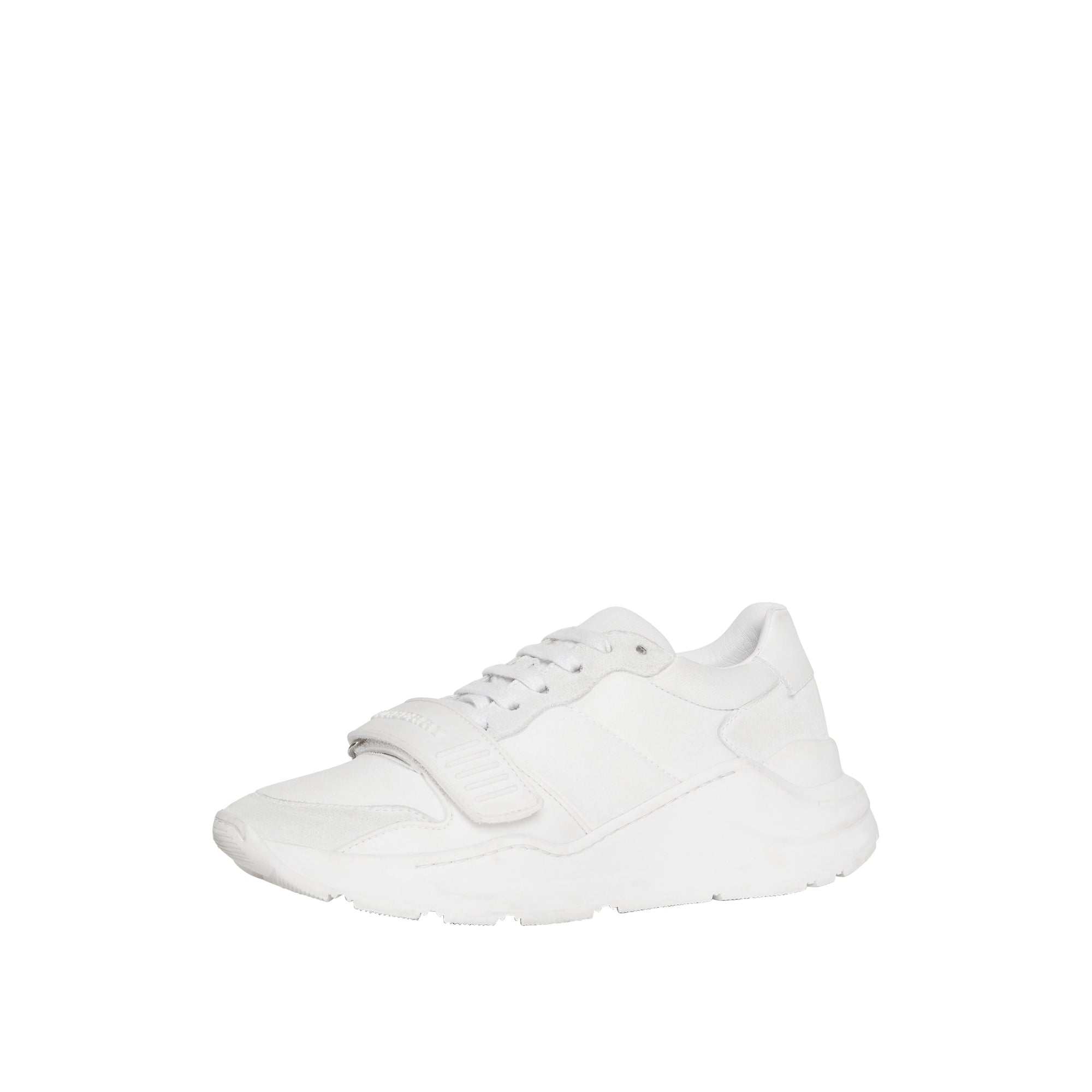 OPTIC WHITE Sneakers en cuir velours, néoprène et cuir